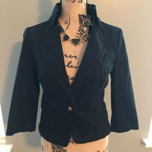 Express Black Cropped Blazer